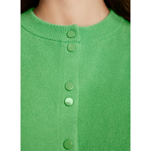 Mint Velvet Green Cotton Blend Cardigan